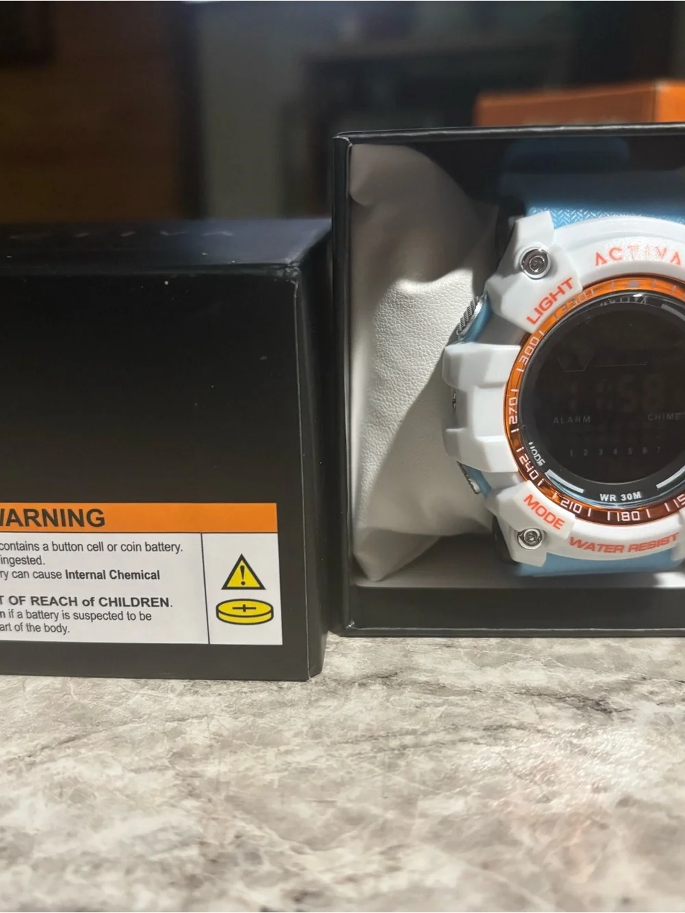 Activa X Invicta Digital Men's Watch - 56mm, Light Blue (ACW8020-008)